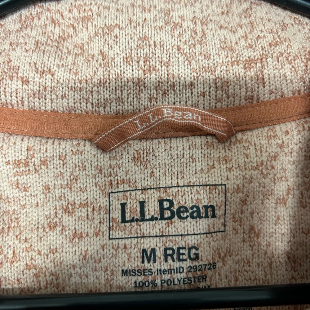 L.L. Bean Pink Marled Sweater with Button Detail - Picture 4 of 4